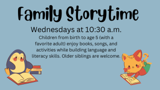 Family Storytime graphic